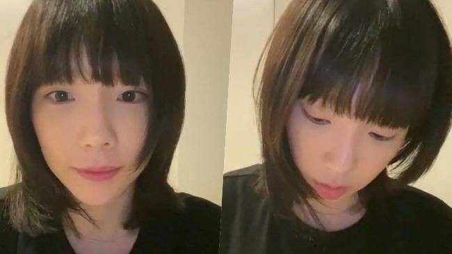 “少女時代”太妍IG直播與粉絲交流！短發的太妍真的超級清純、超級童顏