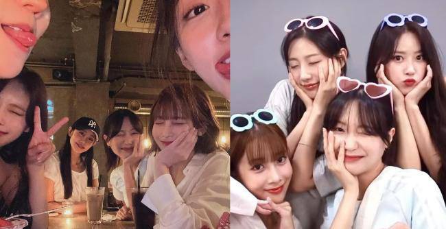 Lovelyz智愛、智秀、美珠、Jin、樹整以及睿仁：近日「Lovelyz小合體」
